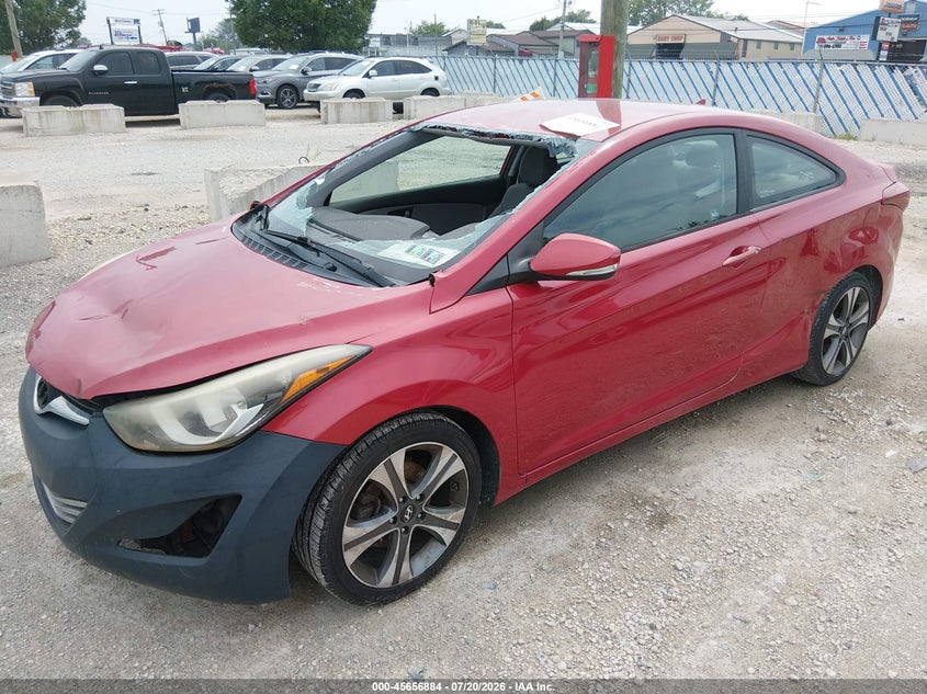 2014 Hyundai Elantra VIN KMHDH6AH6EU026101 IAAI salvage auction — NORMAL WEAR, Clear (Pennsylvania), sold $25 on 2026-07-28 (photo 2)