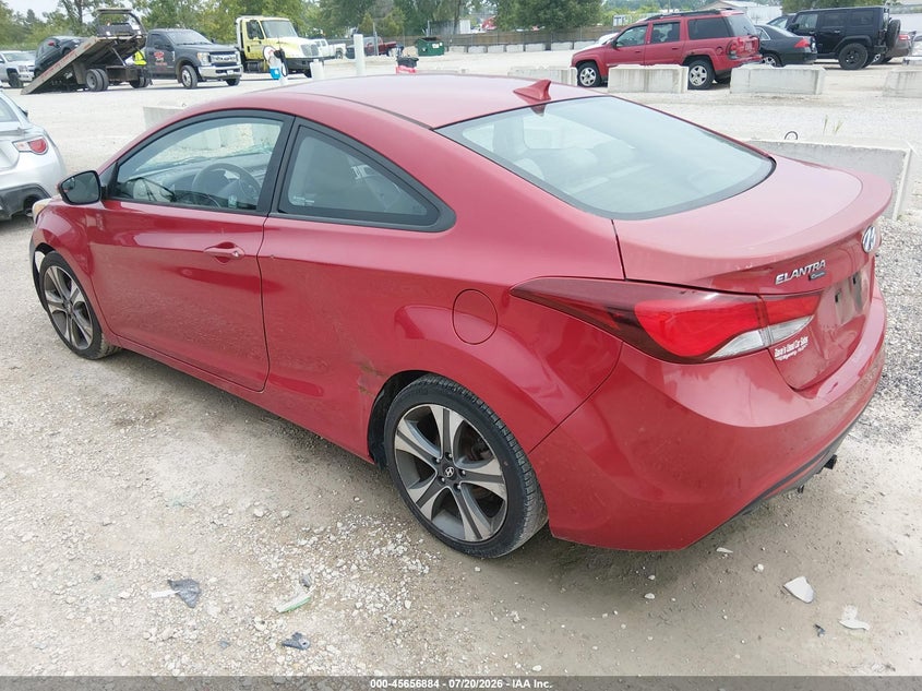 2014 Hyundai Elantra VIN KMHDH6AH6EU026101 IAAI salvage auction — NORMAL WEAR, Clear (Pennsylvania), sold $25 on 2026-07-28 (photo 3)