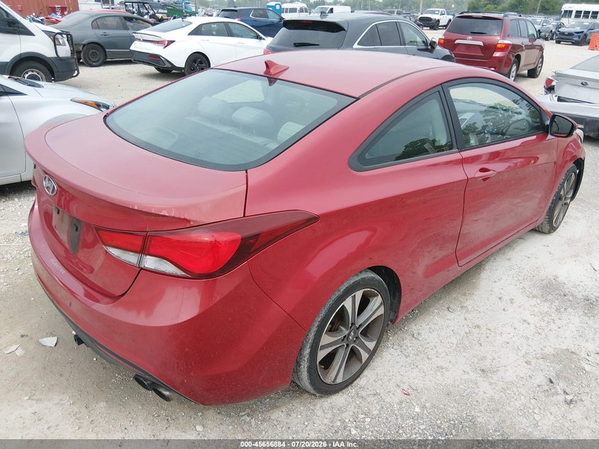 2014 Hyundai Elantra VIN KMHDH6AH6EU026101 IAAI salvage auction — NORMAL WEAR, Clear (Pennsylvania), sold $25 on 2026-07-28 (photo 4)