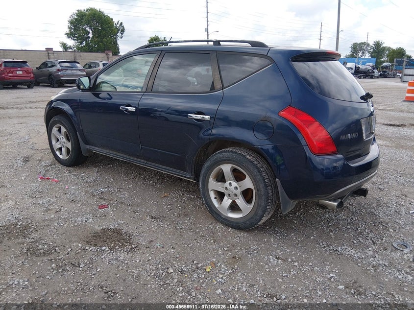 2003 Nissan Murano VIN JN8AZ08W13W222040 IAAI salvage auction — NORMAL WEAR, Clear (Missouri), sold $125 on 2026-07-27 (photo 3)