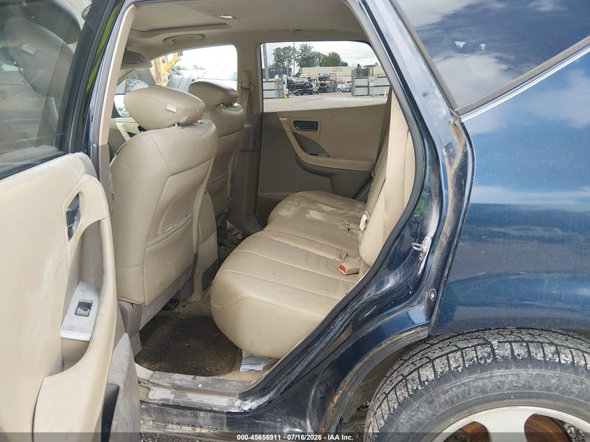 2003 Nissan Murano VIN JN8AZ08W13W222040 IAAI salvage auction — NORMAL WEAR, Clear (Missouri), sold $125 on 2026-07-27 (photo 8)