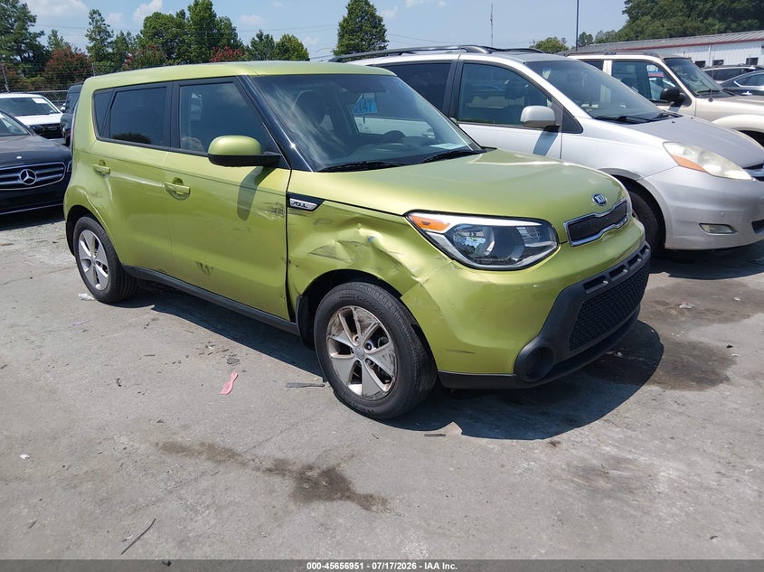 2015 Kia Soul VIN KNDJN2A21F7760178 IAAI salvage auction — SIDE, Salvage (North Carolina), sold $1,450 on 2026-07-31 (photo 1)