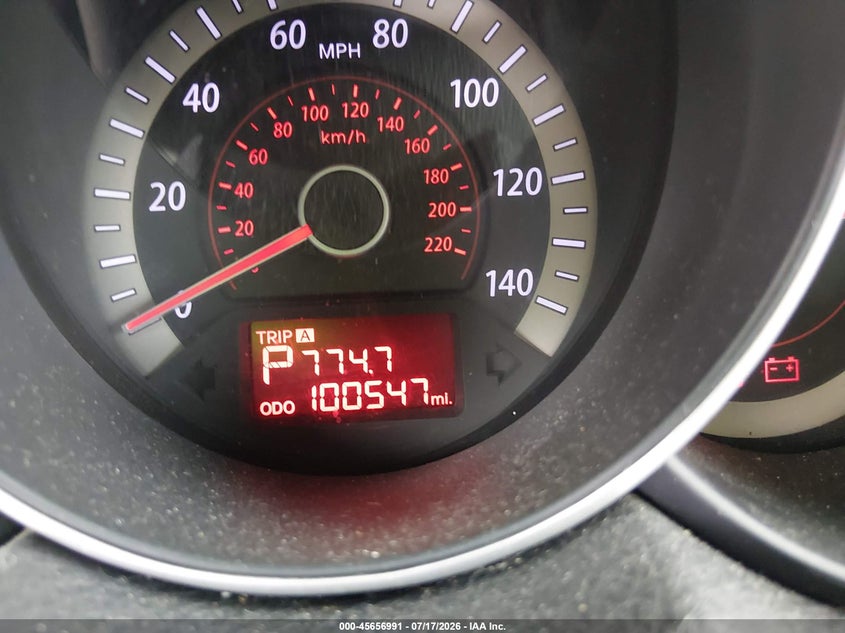 2011 Kia Forte VIN KNAFU4A25B5434066 IAAI salvage auction — NORMAL WEAR, Clear (Florida), sold $400 on 2026-07-28 (photo 7)