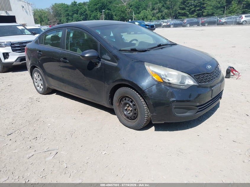 2014 Kia Rio VIN KNADM4A35E6398328 IAAI salvage auction — NORMAL WEAR, Clear (New York), sold $600 on 2026-07-28 (photo 1)
