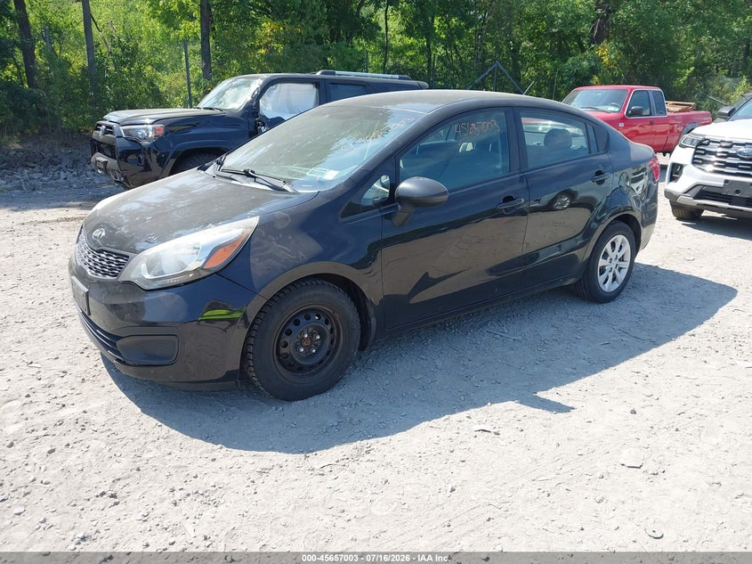 2014 Kia Rio VIN KNADM4A35E6398328 IAAI salvage auction — NORMAL WEAR, Clear (New York), sold $600 on 2026-07-28 (photo 2)