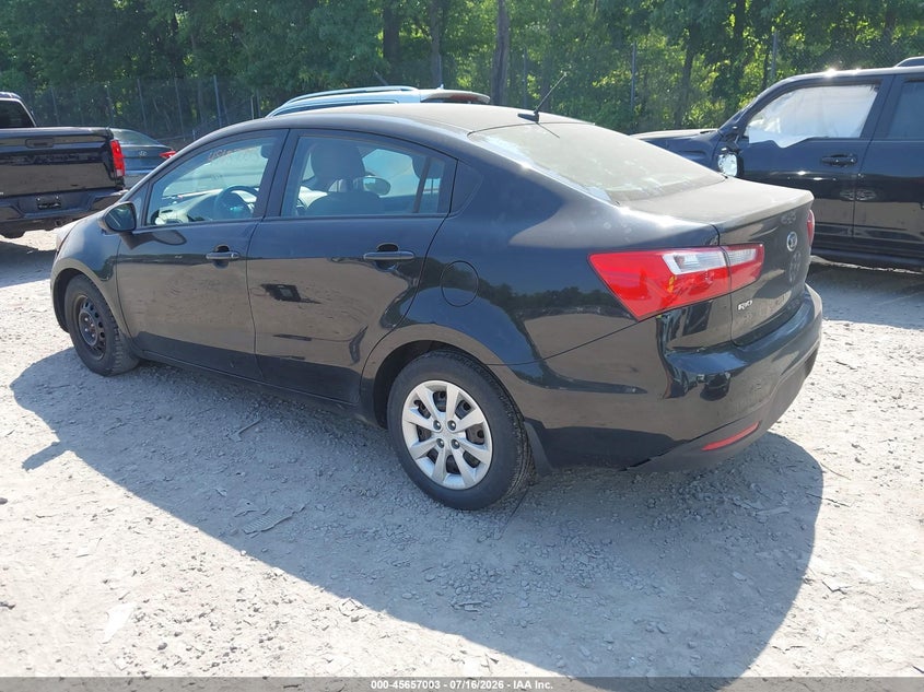 2014 Kia Rio VIN KNADM4A35E6398328 IAAI salvage auction — NORMAL WEAR, Clear (New York), sold $600 on 2026-07-28 (photo 3)