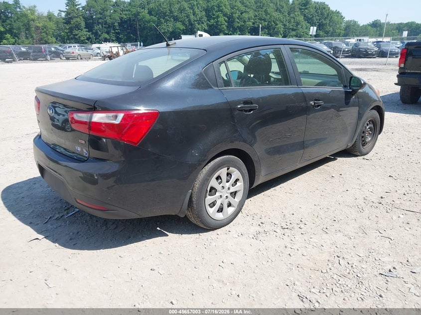 2014 Kia Rio VIN KNADM4A35E6398328 IAAI salvage auction — NORMAL WEAR, Clear (New York), sold $600 on 2026-07-28 (photo 4)