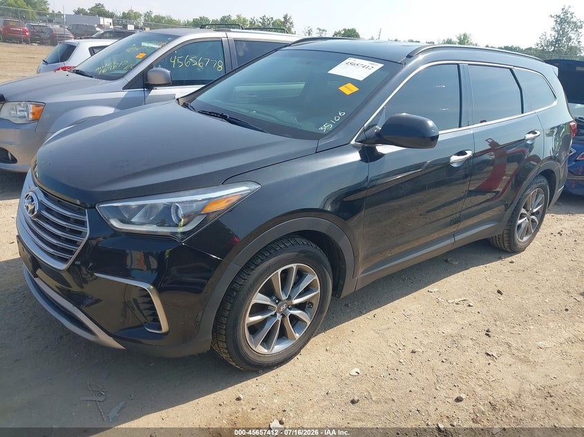 2017 Hyundai Santa fe VIN KM8SMDHF9HU220041 IAAI salvage auction — NORMAL WEAR, Salvage Title, sold $1,850 on 2026-07-30 (photo 2)