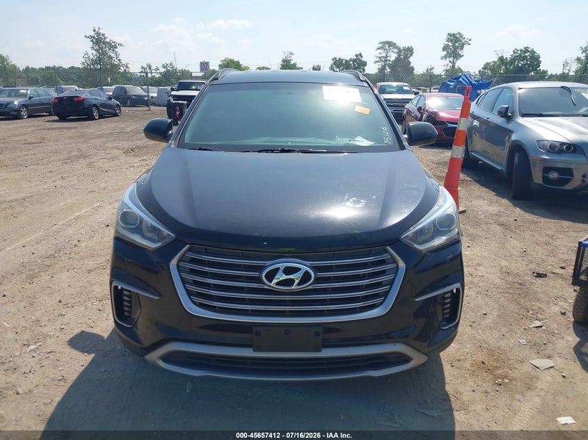 2017 Hyundai Santa fe VIN KM8SMDHF9HU220041 IAAI salvage auction — NORMAL WEAR, Salvage Title, sold $1,850 on 2026-07-30 (photo 6)