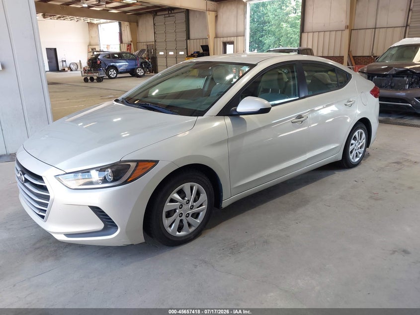 2017 Hyundai Elantra VIN KMHD74LF6HU119210 IAAI salvage auction — NORMAL WEAR, Salvage Title, sold $1,200 on 2026-07-30 (photo 2)