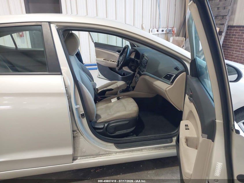 2017 Hyundai Elantra VIN KMHD74LF6HU119210 IAAI salvage auction — NORMAL WEAR, Salvage Title, sold $1,200 on 2026-07-30 (photo 5)