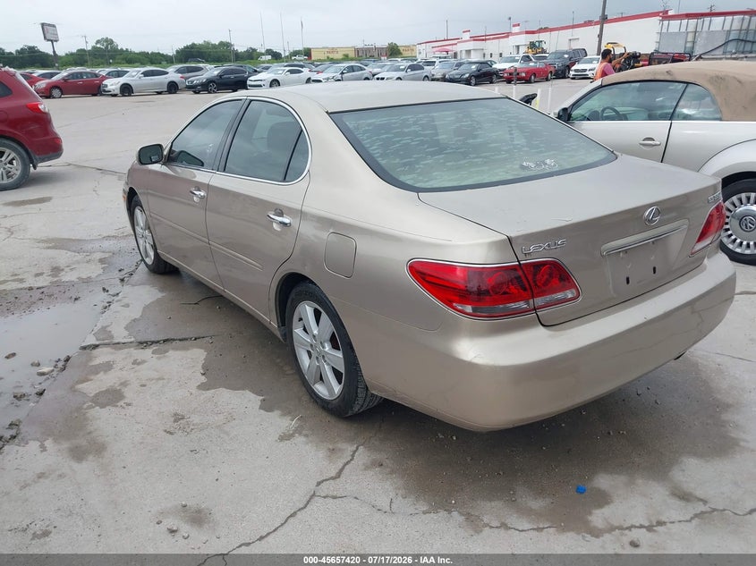 2005 Lexus Es 330 VIN JTHBA30GX55121549 IAAI salvage auction — NORMAL WEAR, Original (Texas), sold $975 on 2026-08-01 (photo 3)