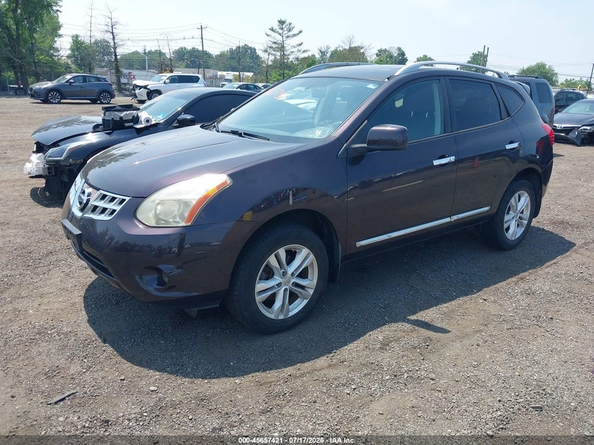 2012 Nissan Rogue VIN JN8AS5MV3CW372830 IAAI salvage auction — NORMAL WEAR, Clear (New Jersey), sold $425 on 2026-07-27 (photo 2)