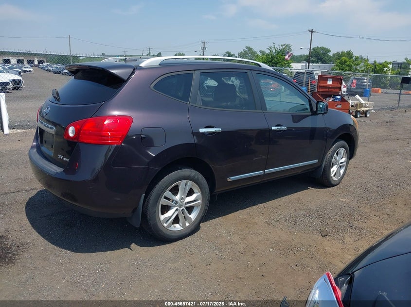 2012 Nissan Rogue VIN JN8AS5MV3CW372830 IAAI salvage auction — NORMAL WEAR, Clear (New Jersey), sold $425 on 2026-07-27 (photo 4)