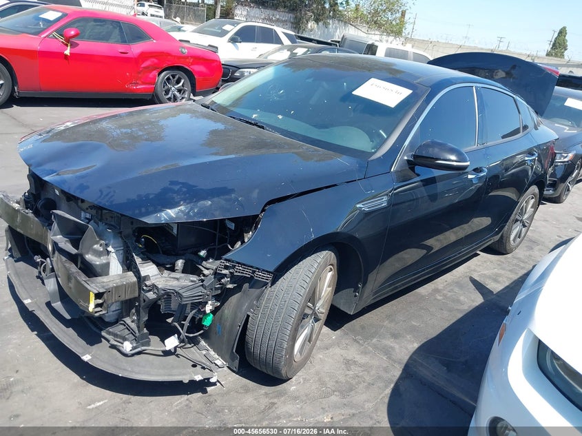 2019 Kia Optima VIN 5XXGU4L14KG291747 IAAI salvage auction — REAR END, Salvage Certificate (California), sold $1,650 on 2026-07-19 (photo 2)