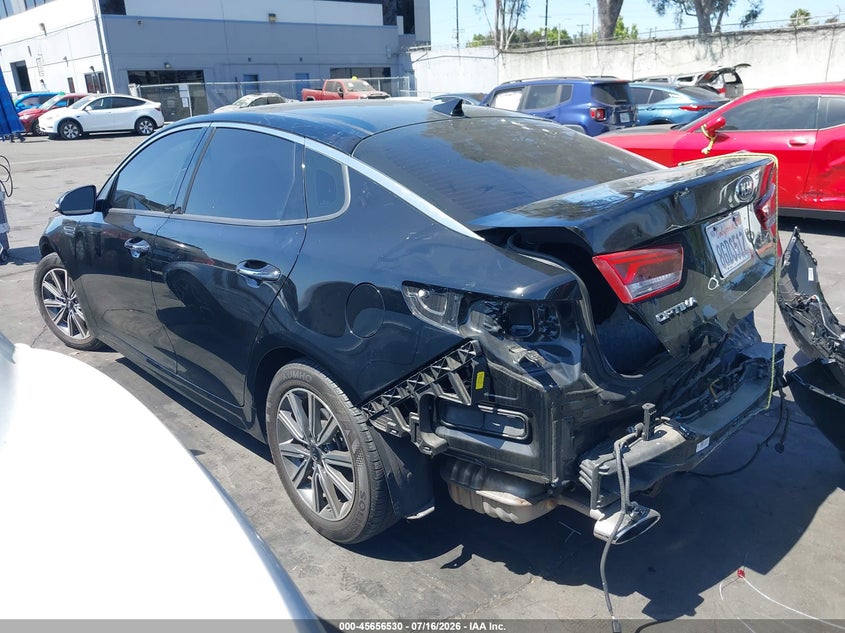 2019 Kia Optima VIN 5XXGU4L14KG291747 IAAI salvage auction — REAR END, Salvage Certificate (California), sold $1,650 on 2026-07-19 (photo 3)