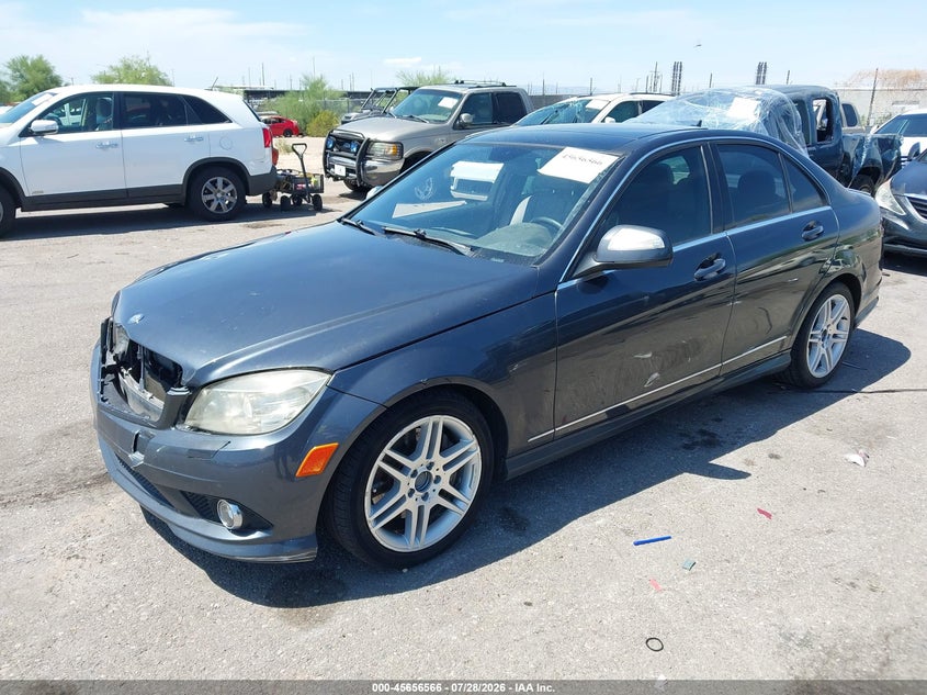 2008 Mercedes-benz C-klasse VIN WDDGF56X98F102281 IAAI salvage auction — FRONT END, Salvage (Arizona), sold $525 on 2026-08-14 (photo 2)
