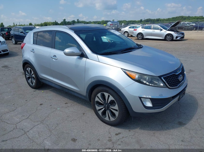 2012 Kia Sportage VIN KNDPC3A68C7172542 IAAI salvage auction — NORMAL WEAR, Clear (Illinois), sold $25 on 2026-07-29 (photo 1)