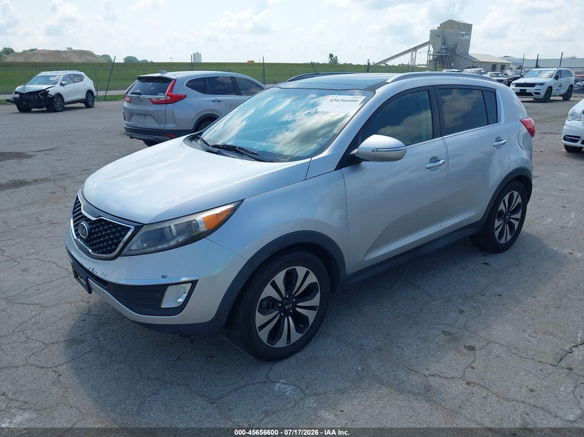 2012 Kia Sportage VIN KNDPC3A68C7172542 IAAI salvage auction — NORMAL WEAR, Clear (Illinois), sold $25 on 2026-07-29 (photo 2)