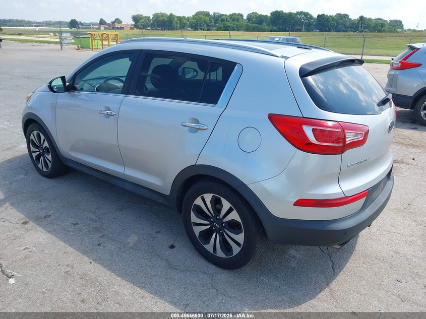 2012 Kia Sportage VIN KNDPC3A68C7172542 IAAI salvage auction — NORMAL WEAR, Clear (Illinois), sold $25 on 2026-07-29 (photo 3)