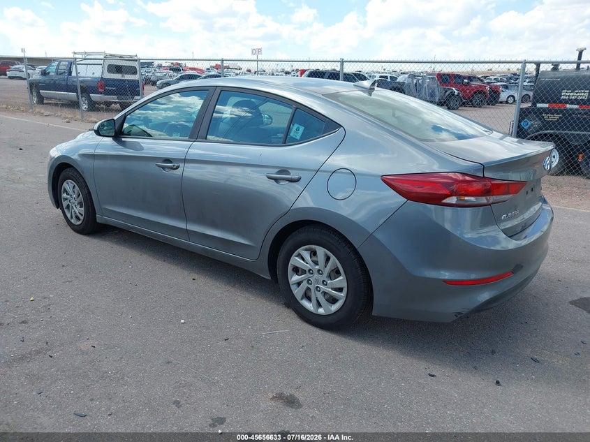 2017 Hyundai Elantra VIN KMHD74LF8HU117698 IAAI salvage auction — NORMAL WEAR, Clear (Colorado), sold $500 on 2026-07-29 (photo 3)