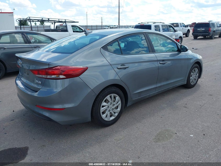 2017 Hyundai Elantra VIN KMHD74LF8HU117698 IAAI salvage auction — NORMAL WEAR, Clear (Colorado), sold $500 on 2026-07-29 (photo 4)
