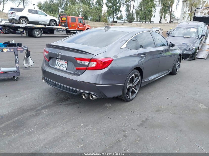 2020 Honda Accord VIN 1HGCV2F34LA024880 IAAI salvage auction — SIDE, Wait Title, sold $7,700 on 2026-08-30 (photo 4)