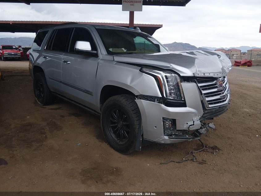 2020 Cadillac Escalade VIN 1GYS4DKJ8LR248825 IAAI salvage auction — FRONT END, Salvage (Arizona), sold $8,050 on 2026-08-29 (photo 1)