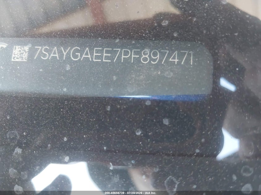 2023 Tesla Model y VIN 7SAYGAEE7PF897471 IAAI salvage auction — UNKNOWN, Salvage (Arizona), sold $10,100 on 2026-07-31 (photo 9)