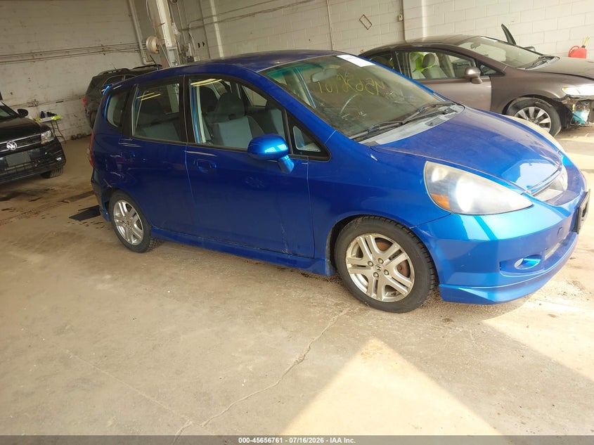 2007 Honda Fit VIN JHMGD38657S053450 IAAI salvage auction — NORMAL WEAR, Clear (Minnesota), sold $350 on 2026-07-29 (photo 1)