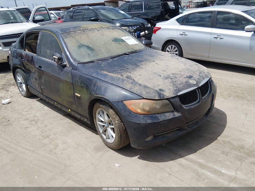 2008 BMW 3 series VIN WBAVA375X8NL49393 IAAI salvage auction — NORMAL WEAR, Original (Texas), sold $200 on 2026-08-04 (photo 1)