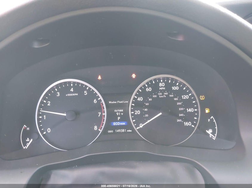 2014 Lexus ES VIN JTHBK1GG8E2090066 IAAI salvage auction — NORMAL WEAR, Clear - Dealer Only (California), sold $3,250 on 2026-07-22 (photo 7)