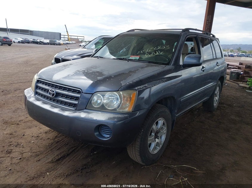 2002 Toyota Highlander VIN JTEGF21A020039377 IAAI salvage auction — NORMAL WEAR, Clear-Dealer Only (Arizona), sold $425 on 2026-07-28 (photo 2)