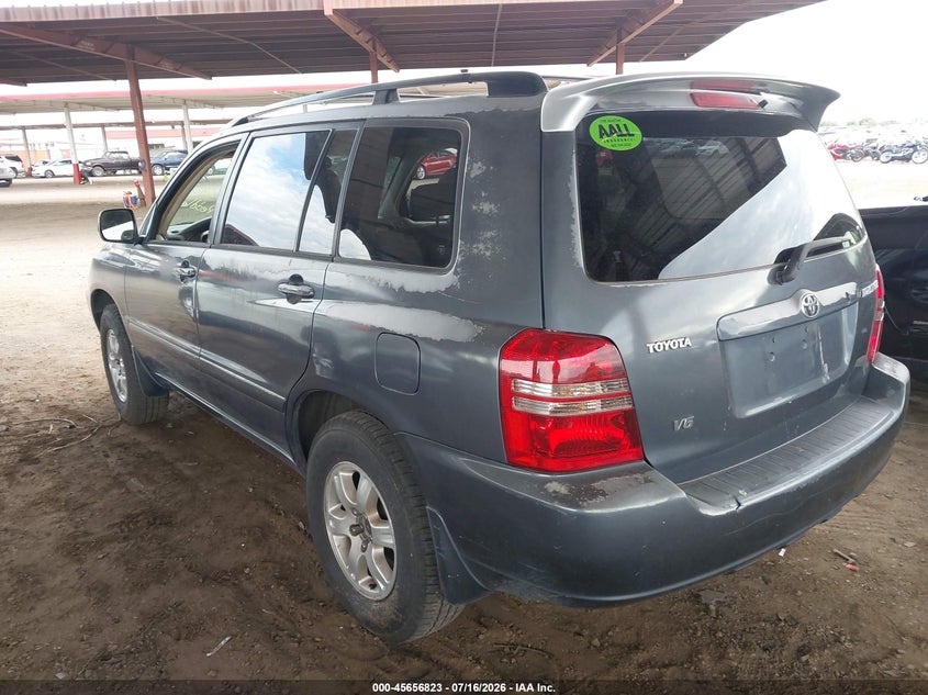 2002 Toyota Highlander VIN JTEGF21A020039377 IAAI salvage auction — NORMAL WEAR, Clear-Dealer Only (Arizona), sold $425 on 2026-07-28 (photo 3)