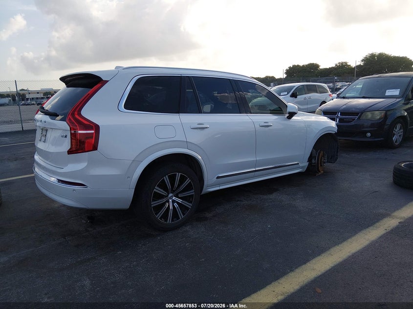 2024 Volvo Xc90 VIN YV4L12PEXR1226994 IAAI salvage auction — FRONT END, Rebuildable (Florida), sold $16,100 on 2026-08-16 (photo 4)