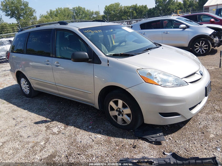 2006 Toyota Sienna VIN 5TDZA23CX6S449925 IAAI salvage auction — NORMAL WEAR, Clear (Illinois), sold $500 on 2026-07-29 (photo 1)