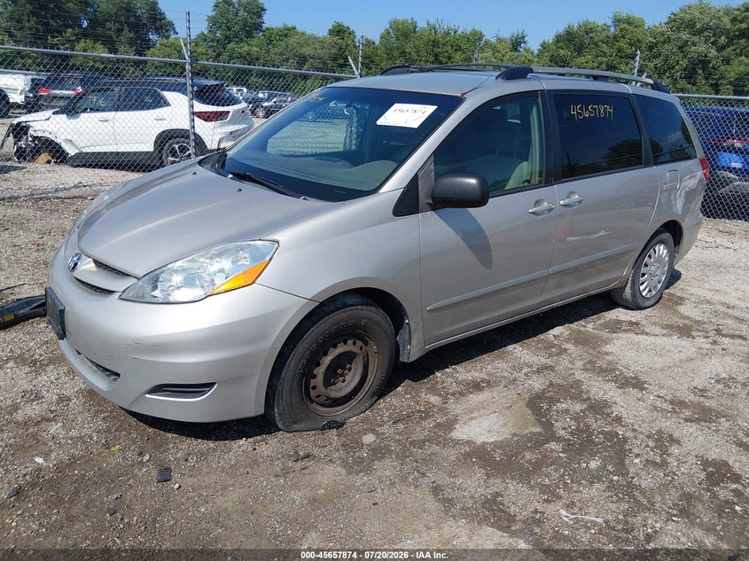 2006 Toyota Sienna VIN 5TDZA23CX6S449925 IAAI salvage auction — NORMAL WEAR, Clear (Illinois), sold $500 on 2026-07-29 (photo 2)