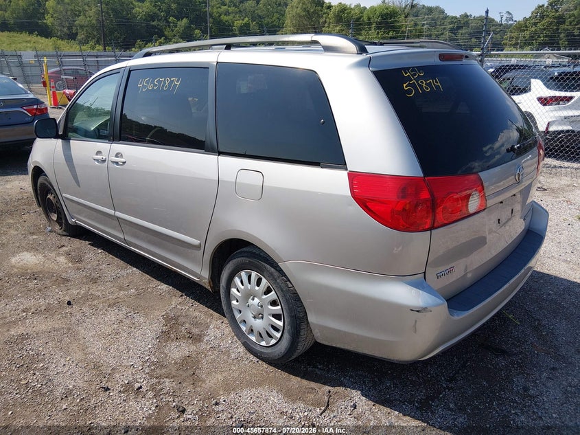 2006 Toyota Sienna VIN 5TDZA23CX6S449925 IAAI salvage auction — NORMAL WEAR, Clear (Illinois), sold $500 on 2026-07-29 (photo 3)