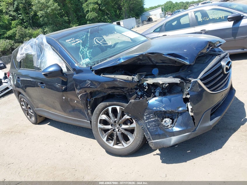 2016 Mazda Cx-5 VIN JM3KE4DY4G0780328 IAAI salvage auction — FRONT END, Clear (Massachusetts), sold $1,600 on 2026-07-30 (photo 1)