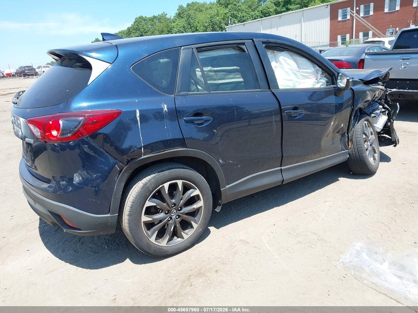 2016 Mazda Cx-5 VIN JM3KE4DY4G0780328 IAAI salvage auction — FRONT END, Clear (Massachusetts), sold $1,600 on 2026-07-30 (photo 4)