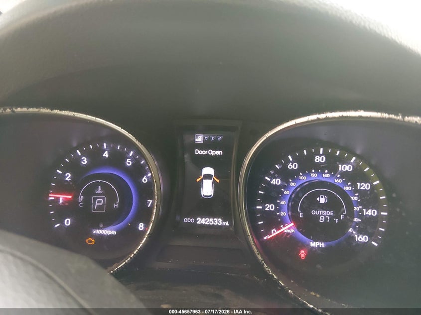 2013 Hyundai Santa fe VIN 5XYZU3LB0DG015611 IAAI salvage auction — NORMAL WEAR, Clear (Virginia), sold $1,650 on 2026-07-24 (photo 7)