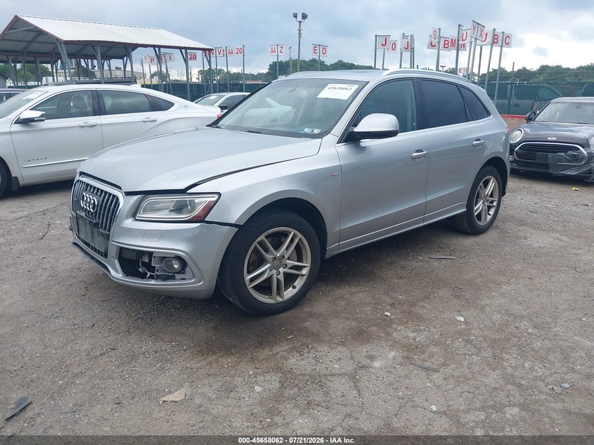 2015 Audi Q5 VIN WA1DGAFP8FA102408 IAAI salvage auction — FRONT END, Salvage (Pennsylvania), sold $1,100 on 2026-08-01 (photo 2)