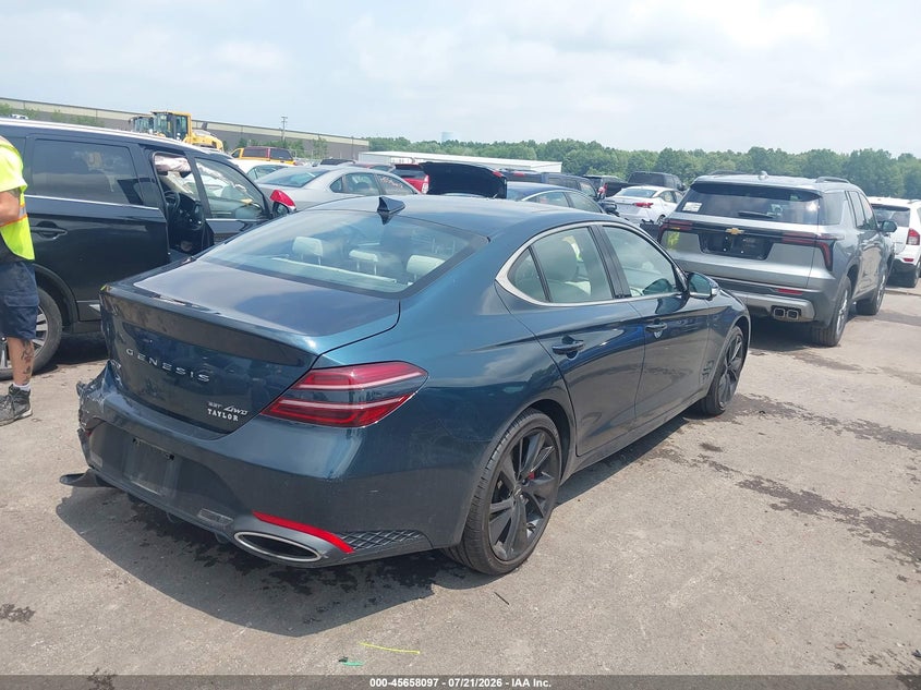 2022 Genesis G70 VIN KMTG54TE1NU082532 IAAI salvage auction — REAR END, Salvage (Ohio), sold $7,700 on 2026-08-01 (photo 4)