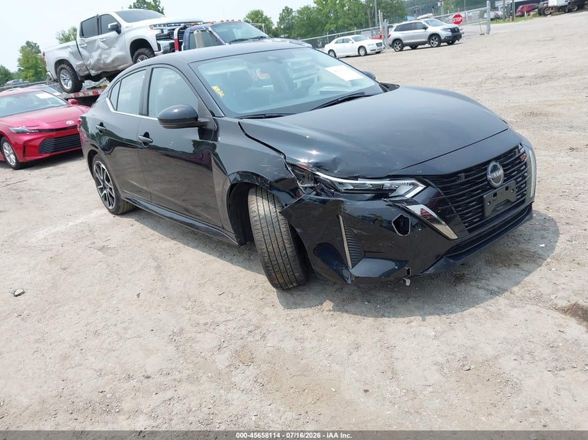 2025 Nissan Sentra VIN 3N1AB8DV8SY320018 IAAI salvage auction — LEFT FRONT, Salvage Title, sold $4,600 on 2026-07-19 (photo 1)