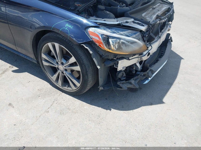 2017 Mercedes-benz C-klasse VIN WDDWJ4KB5HF438573 IAAI salvage auction — FRONT END, Salvage (North Carolina), sold $4,750 on 2026-08-13 (photo 6)