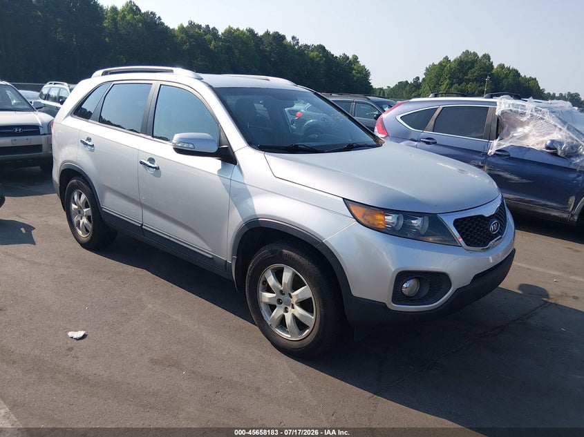 2012 Kia Sorento VIN 5XYKT3A60CG280344 IAAI salvage auction — NORMAL WEAR, Clear (North Carolina), sold $875 on 2026-08-01 (photo 1)