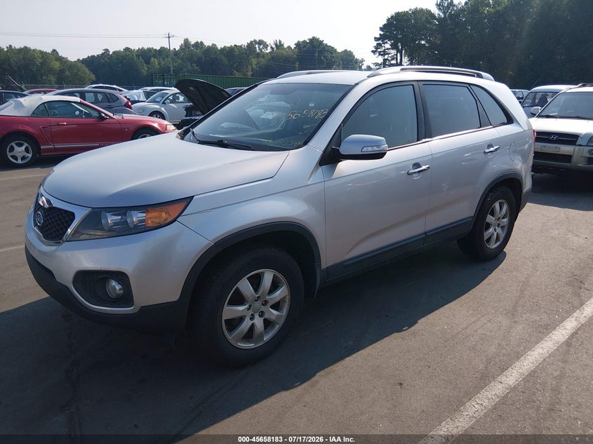 2012 Kia Sorento VIN 5XYKT3A60CG280344 IAAI salvage auction — NORMAL WEAR, Clear (North Carolina), sold $875 on 2026-08-01 (photo 2)