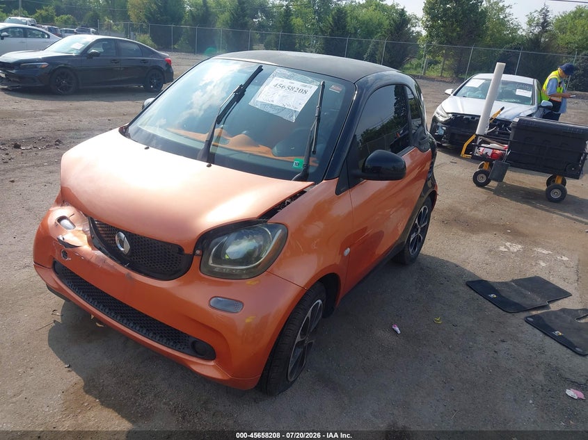2016 Smart Fortwo VIN WMEFJ5DA1GK051837 IAAI salvage auction — FRONT END, Salvage Title, sold $1,200 on 2026-08-21 (photo 2)