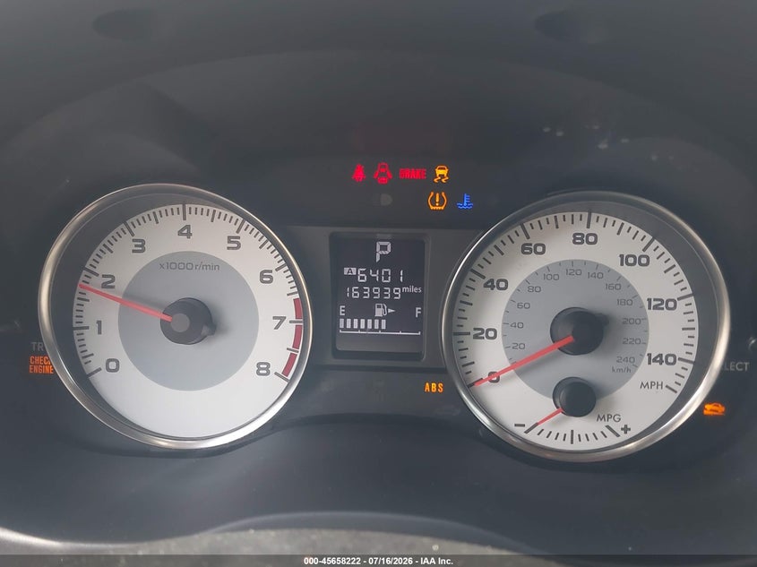2013 Subaru Impreza VIN JF1GJAH63DH013624 IAAI salvage auction — NORMAL WEAR, Clear (Massachusetts), sold $900 on 2026-07-31 (photo 7)