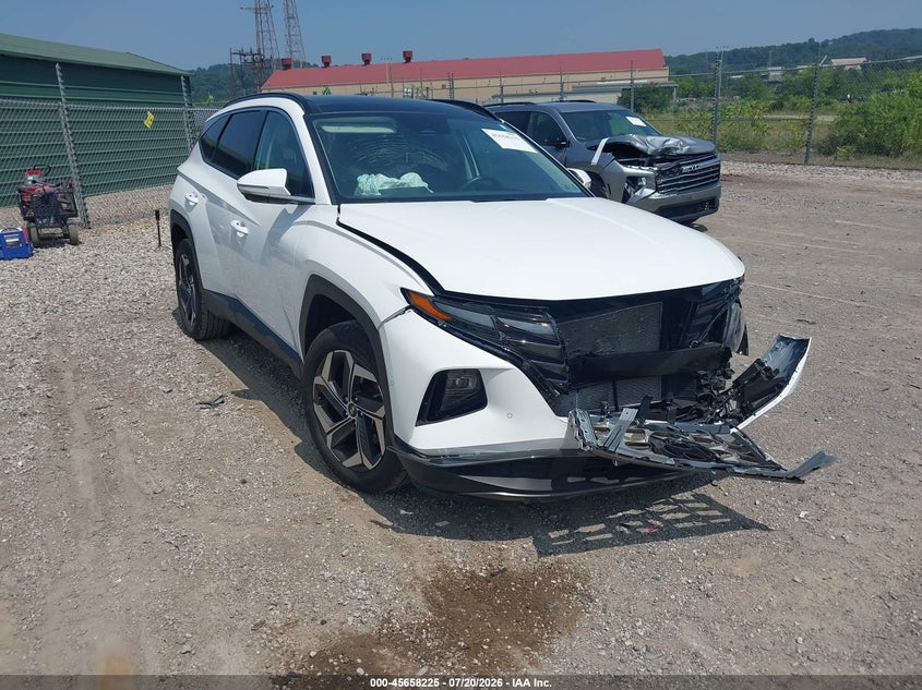 2023 Hyundai Tucson VIN 5NMJECAE5PH233805 IAAI salvage auction — FRONT END, Wait Title, sold $8,225 on 2026-08-26 (photo 1)